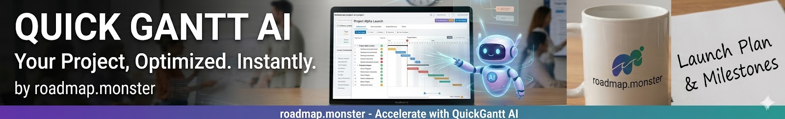 Quick Gantt AI header